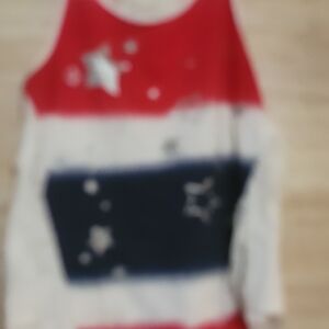 Small Wonders Red, White, and Blue Star Tank Top